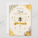 Search for honeycomb baby shower invitations Bee party