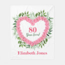 Search for 80th birthday blankets Eighty