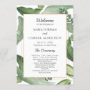 Search for tropical wedding programmes Botanical