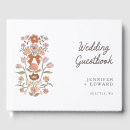 Search for floral wedding guest books Rustic