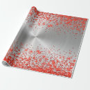 Search for silver and red wrapping paper Metallic