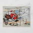 Search for airplane christmas cards Vintage