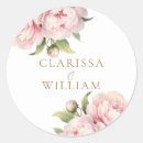 Search for modern floral wedding stickers Gold