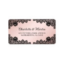 Search for rustic lace wedding return address labels Elegant