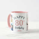 Search for happy 80th birthday mugs Photo collage