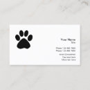 Search for dog paw print business cards Animals