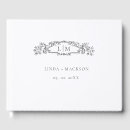Search for engagement guest books Black and white
