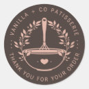 Search for modern bakery stickers Heart
