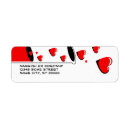 Search for mug return address labels Heart