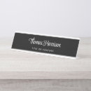 Search for professional name plates Black