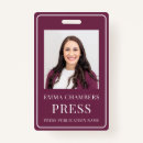 Search for press id badges Identification