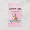 Search for dog grooming loyalty cards Pink
