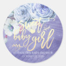 Search for purple princess baby shower stickers It's a girl