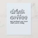 Search for coffee drinks postcards Funny