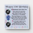Search for husband plaques Birthday
