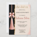 Search for pink and gold graduation invitations Tassel