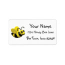 Search for bumble bee birthday return address labels Cute