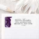 Search for purple sparkle return address labels Girly