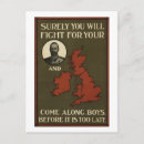Search for recruiting poster postcards Ww1
