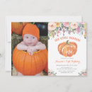 Search for pink halloween birthday invitations Our little pumpkin
