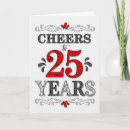 Search for 25th birthday cards Red