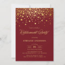 Search for gold retirement party invitations Formal