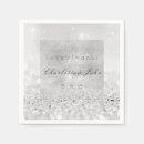 Search for silver glitter napkins Luxury