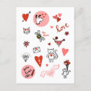 Search for red love heart postcards Pink