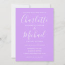 Search for lilac wedding invitations Calligraphy