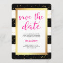 Search for hot pink black gold invitations Glam