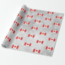 Search for flag of canada gift wrap Red