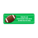 Search for football return address labels Fan