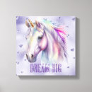 Search for purple unicorns canvas prints Girly