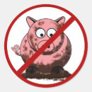 Search for funny pig cartoon stickers Pigs