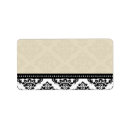 Search for ivory wedding return address labels Swirl