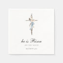 Search for he is risen napkins Christian