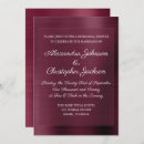 Search for burgundy rehearsal dinner invitations Chic