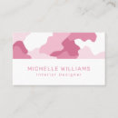 Search for camouflage business cards Pink camo
