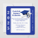 Search for royal blue graduation invitations High school