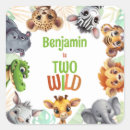Search for jungle zoo party stickers Tropical