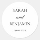 Search for seals wedding stickers Black and white