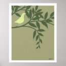 Search for bird on branch silhouette posters Nature