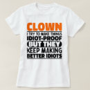Search for clown tshirts Celebration
