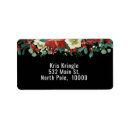 Search for black background return address labels Traditional