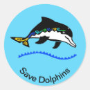 Search for save the oceans stickers Dolphin