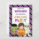 Search for kids halloween birthday invitations Cute