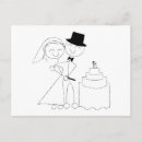 Search for stick figures postcards Bride