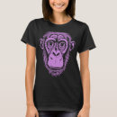 Search for purple monkey tshirts Chimpanzee