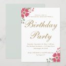 Search for mint and gold birthday invitations Trendy