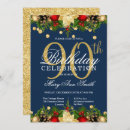 Search for holiday birthday invitations Gold
